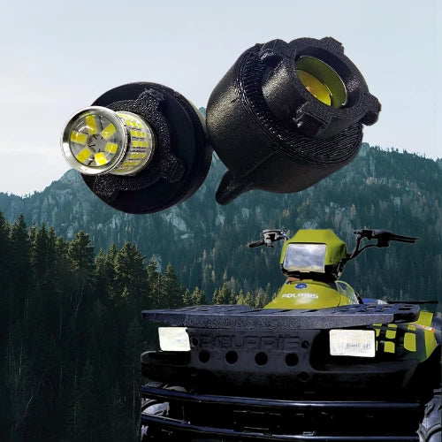 1000 LUMEN LED Polaris SPORTSMAN Headlight Bulbs 81169, 61189, 4030059